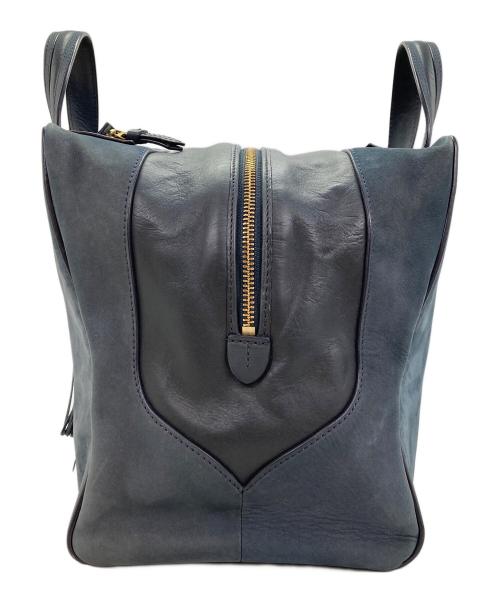 TORY BURCH（トリーバーチ）TORY BURCH (トリーバーチ) SATCHEL スエードバッグ ネイビーの古着・服飾アイテム