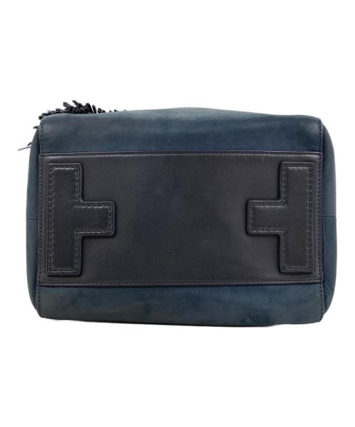 TORY BURCH（トリーバーチ）TORY BURCH (トリーバーチ) SATCHEL スエードバッグ ネイビーの古着・服飾アイテム