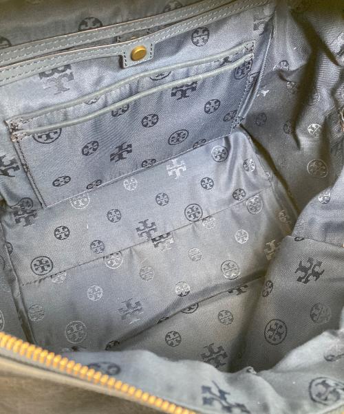 TORY BURCH（トリーバーチ）TORY BURCH (トリーバーチ) SATCHEL スエードバッグ ネイビーの古着・服飾アイテム