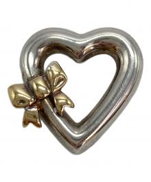 TIFFANY & Co.（ティファニー）の古着「ハートリボンネックレストップ」｜シルバー