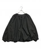 ELENDEEKエレンディーク）の古着「GATHER TAFFETA ブルゾン」｜ブラック