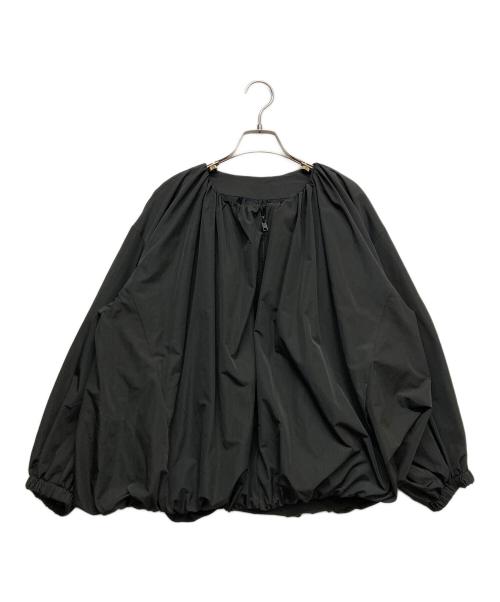 ELENDEEK（エレンディーク）ELENDEEK (エレンディーク) GATHER TAFFETA ブルゾン ブラック サイズ:Fの古着・服飾アイテム