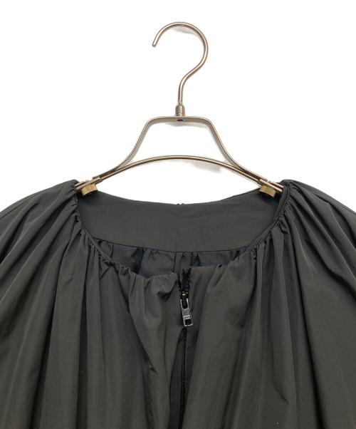 ELENDEEK（エレンディーク）ELENDEEK (エレンディーク) GATHER TAFFETA ブルゾン ブラック サイズ:Fの古着・服飾アイテム