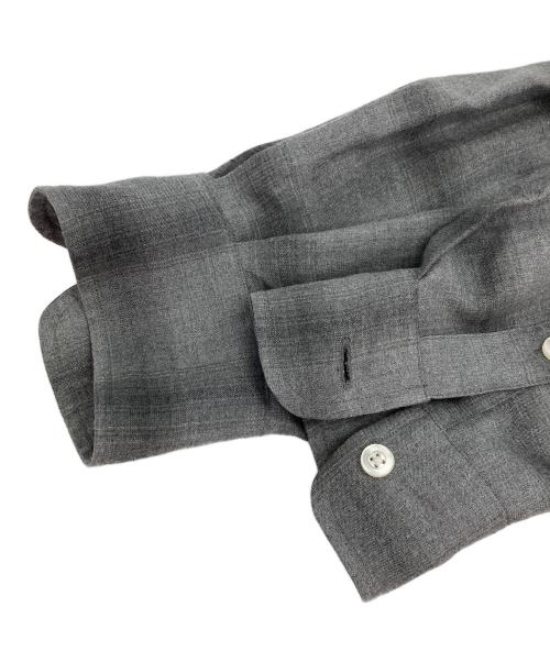 WACKO MARIA（ワコマリア）WACKO MARIA (ワコマリア) OMBRE CHECK OPEN COLLAR SHIRT L/S グレー サイズ:Lの古着・服飾アイテム