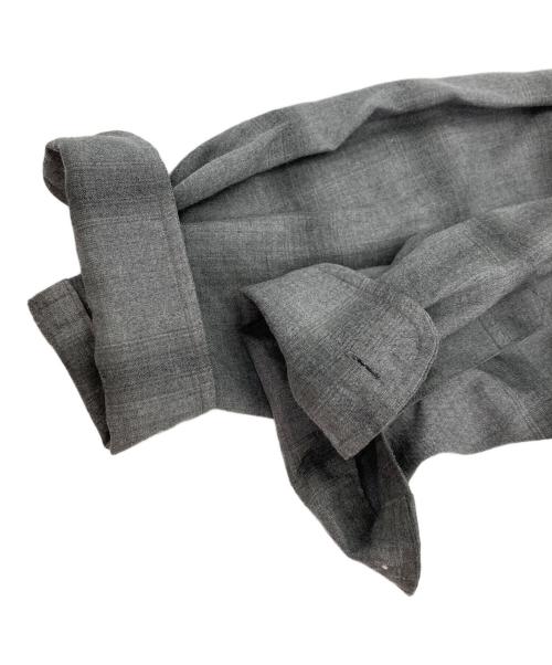 WACKO MARIA（ワコマリア）WACKO MARIA (ワコマリア) OMBRE CHECK OPEN COLLAR SHIRT L/S グレー サイズ:Lの古着・服飾アイテム