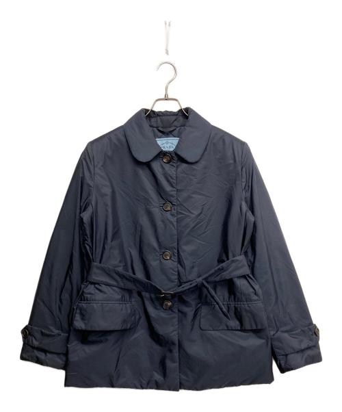 PRADA（プラダ）PRADA (プラダ) 中綿ナイロンジャケット ネイビー サイズ:42の古着・服飾アイテム
