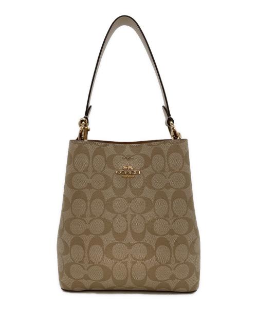 COACH（コーチ）COACH (コーチ) スモール タウン バケット バッグ ベージュの古着・服飾アイテム