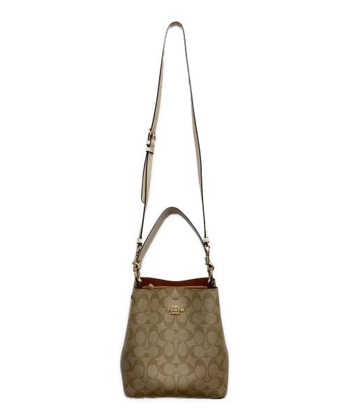 COACH（コーチ）COACH (コーチ) スモール タウン バケット バッグ ベージュの古着・服飾アイテム