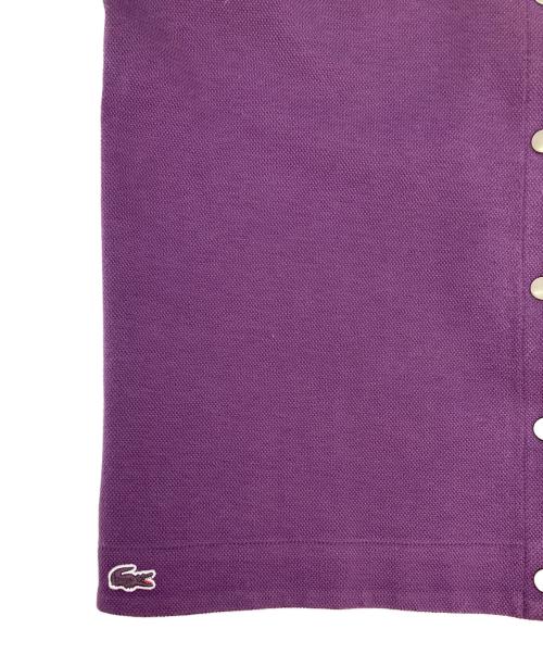 LACOSTE（ラコステ）LACOSTE (ラコステ) スナップボタンカーディガン パープル サイズ:36の古着・服飾アイテム
