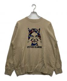 Hysteric Glamour（ヒステリックグラマー）の古着「SEE NO EVIL刺繍 スウェット」｜ベージュ