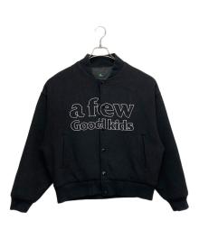 A FEW GOOD KIDS（アフューグッドキッズ）の古着「ロゴスタジャン」｜ブラック