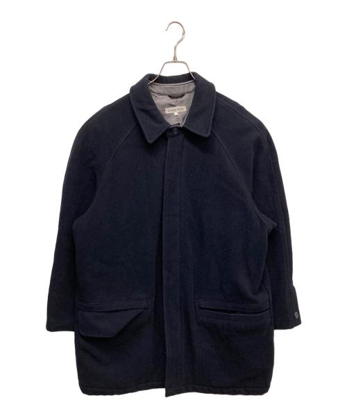 Calvin Klein（カルバンクライン）Calvin Klein (カルバンクライン) ステンカラーコート　 ネイビー サイズ:Lの古着・服飾アイテム