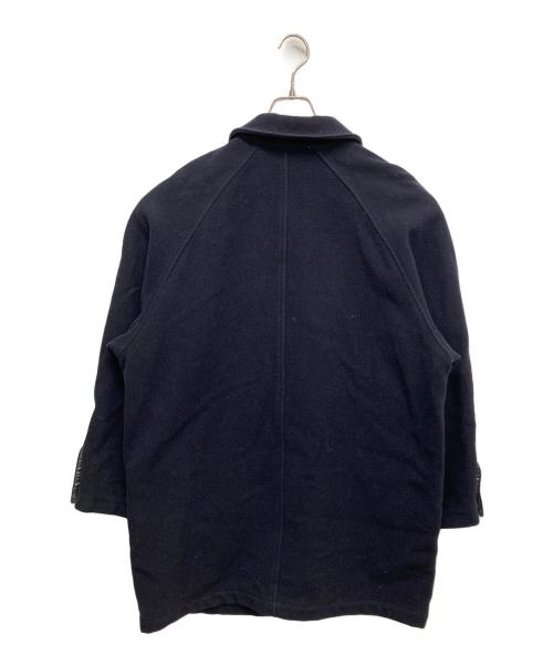 Calvin Klein（カルバンクライン）Calvin Klein (カルバンクライン) ステンカラーコート　 ネイビー サイズ:Lの古着・服飾アイテム