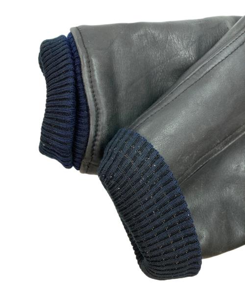 AVIREX（アヴィレックス）AVIREX (アヴィレックス) レザーヴァーシティジャケット ブラック サイズ:XSの古着・服飾アイテム