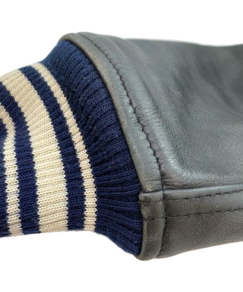 AVIREX（アヴィレックス）AVIREX (アヴィレックス) レザーヴァーシティジャケット ブラック サイズ:XSの古着・服飾アイテム