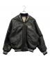 AVIREX（アヴィレックス）の古着「レザーヴァーシティジャケット」｜ブラック