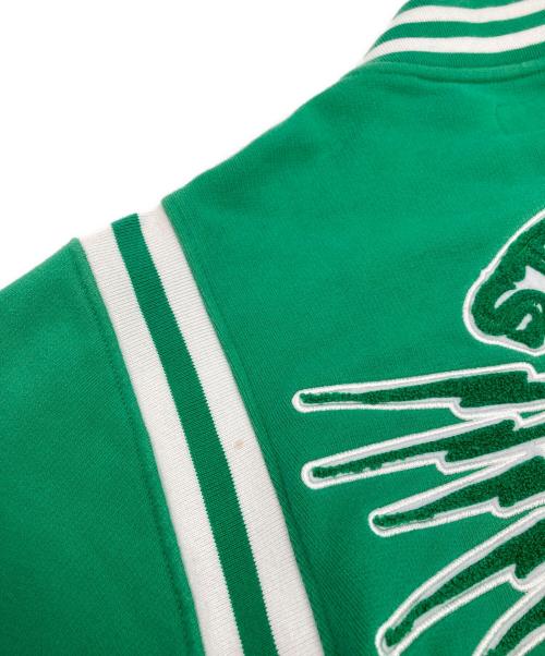 stussy（ステューシー）stussy (ステューシー) コットンヴァーシティジャケット グリーン サイズ:Lの古着・服飾アイテム