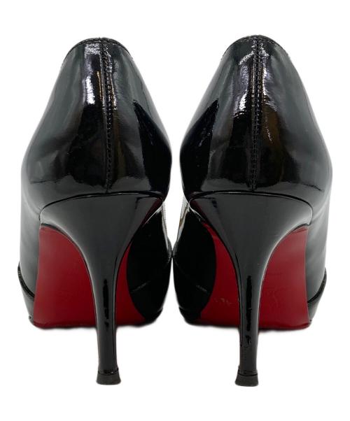 Christian Louboutin（クリスチャン・ルブタン）Christian Louboutin (クリスチャン・ルブタン) オープントゥーパンプス ブラック サイズ:36の古着・服飾アイテム