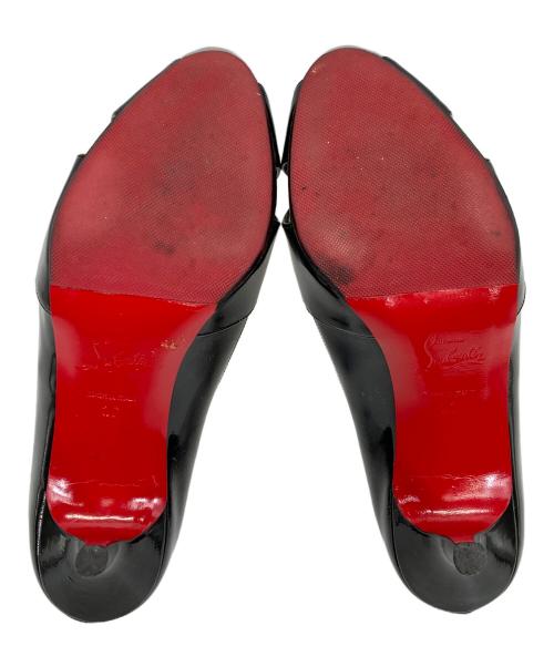 Christian Louboutin（クリスチャン・ルブタン）Christian Louboutin (クリスチャン・ルブタン) オープントゥーパンプス ブラック サイズ:36の古着・服飾アイテム