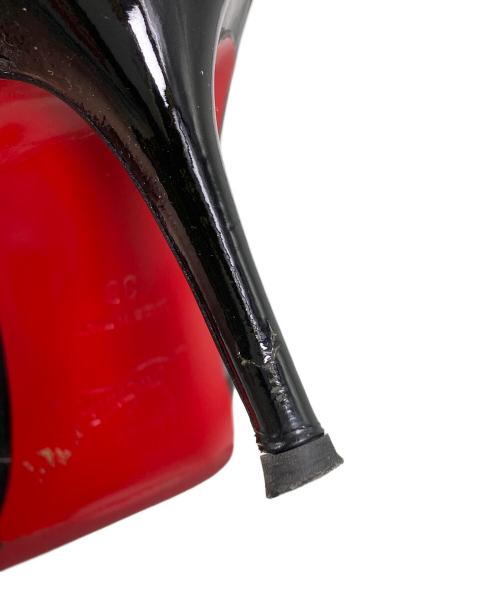 Christian Louboutin（クリスチャン・ルブタン）Christian Louboutin (クリスチャン・ルブタン) オープントゥーパンプス ブラック サイズ:36の古着・服飾アイテム