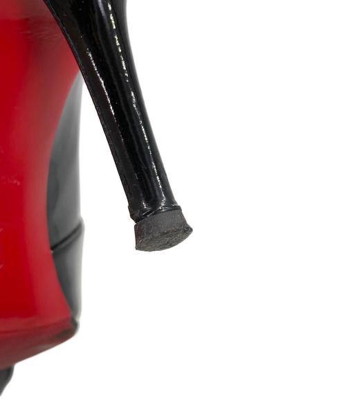 Christian Louboutin（クリスチャン・ルブタン）Christian Louboutin (クリスチャン・ルブタン) オープントゥーパンプス ブラック サイズ:36の古着・服飾アイテム
