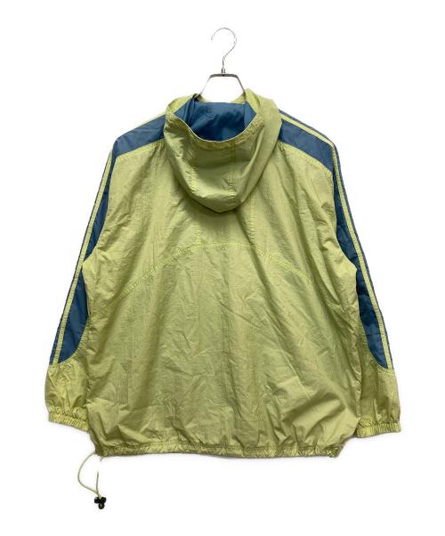adidas（アディダス）adidas (アディダス) 90’Sハーフジップアノラックパーカー ライム サイズ:XLの古着・服飾アイテム