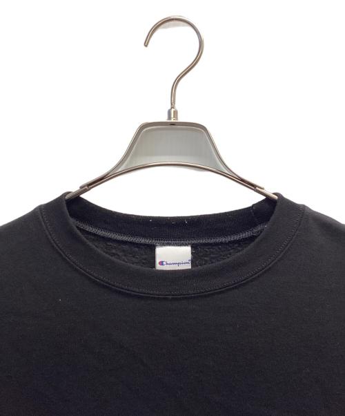 Champion（チャンピオン）Champion (チャンピオン) クルーネックスウェット ブラック サイズ:Lの古着・服飾アイテム