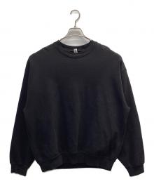 LOS ANGELES APPAREL（ロサンゼルスアパレル）の古着「クルーネックスウェット」｜ブラック