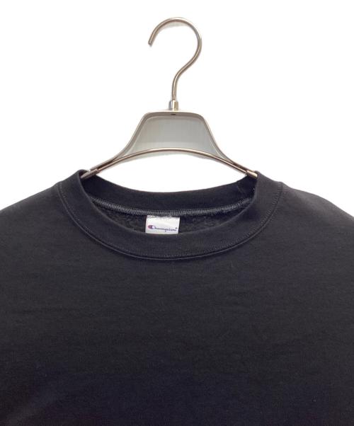 Champion（チャンピオン）Champion (チャンピオン) クルーネックスウェット ブラック サイズ:Lの古着・服飾アイテム