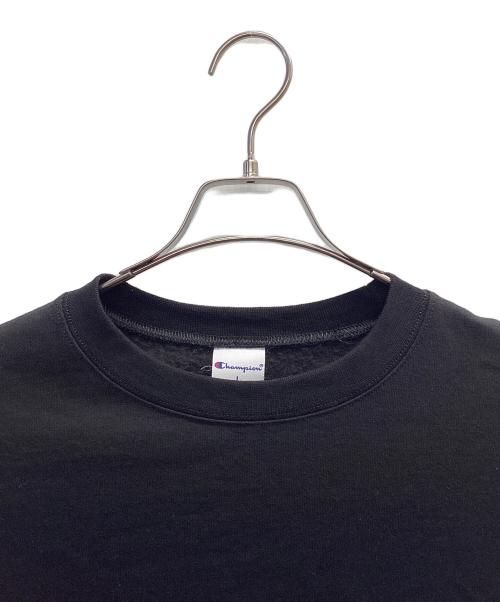 Champion（チャンピオン）Champion (チャンピオン) クルーネックスウェット ブラック サイズ:Lの古着・服飾アイテム