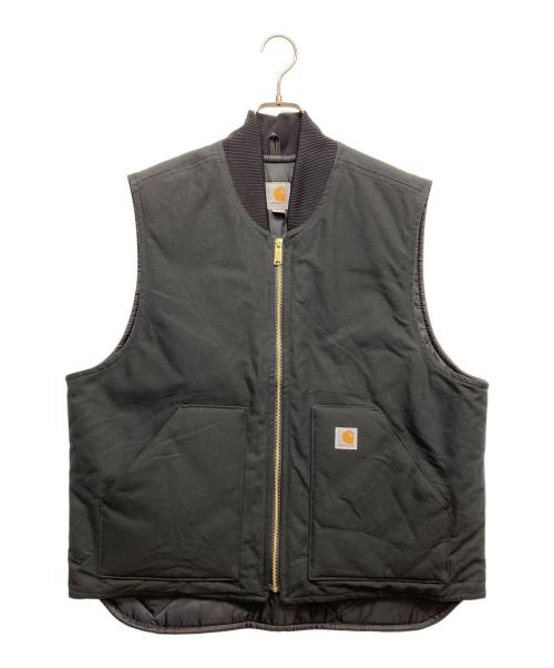 CarHartt（カーハート）CarHartt (カーハート) ダックベスト ブラック サイズ:XLの古着・服飾アイテム