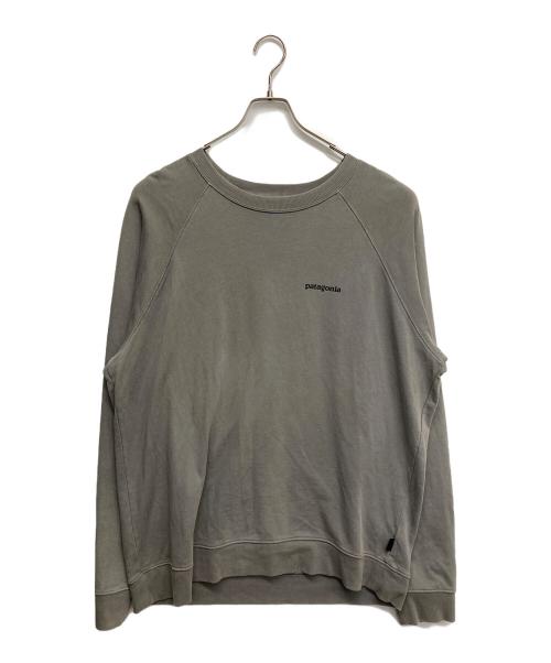 Patagonia（パタゴニア）Patagonia (パタゴニア) Pロゴクルーネックスウェット グレー サイズ:ＸＬの古着・服飾アイテム
