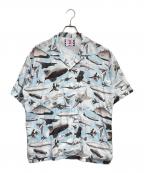 son of the cheese（サノバチーズ））の古着「PLANE SHIRT」｜ブルー