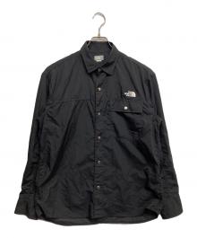 THE NORTH FACE（ザ ノース フェイス）の古着「ロングスリーブヌプシシャツ」｜ブラック