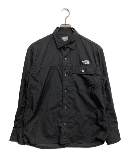 THE NORTH FACE（ザ ノース フェイス）THE NORTH FACE (ザ ノース フェイス) ロングスリーブヌプシシャツ ブラック サイズ:Mの古着・服飾アイテム