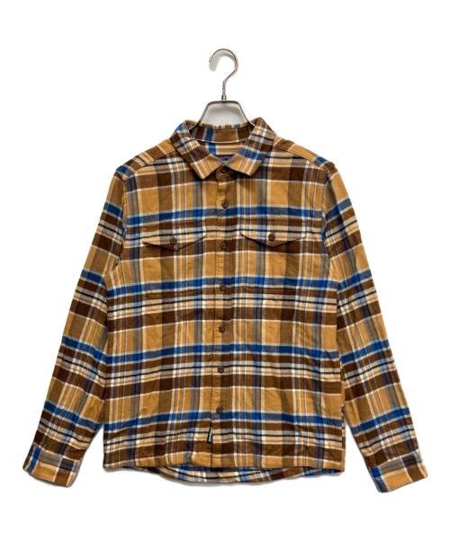 Patagonia（パタゴニア）Patagonia (パタゴニア) フィヨルドフランネルシャツ ブラウン サイズ:Sの古着・服飾アイテム