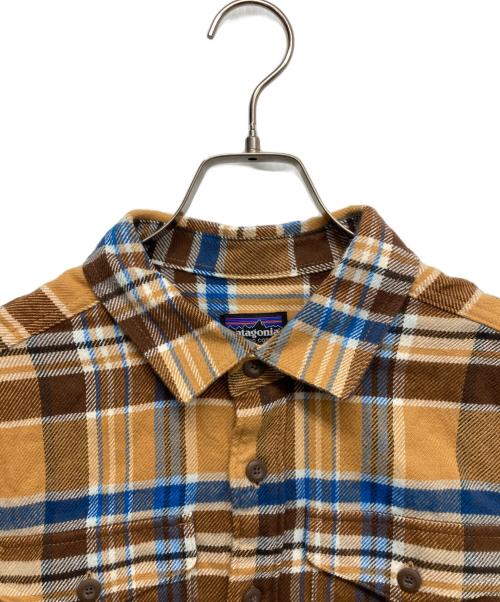 Patagonia（パタゴニア）Patagonia (パタゴニア) フィヨルドフランネルシャツ ブラウン サイズ:Sの古着・服飾アイテム