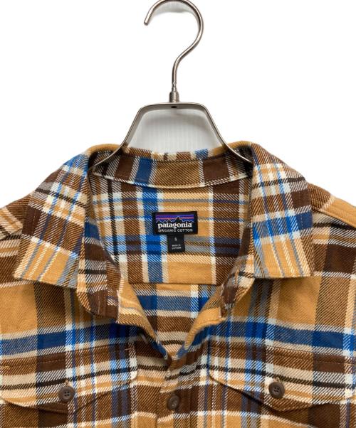 Patagonia（パタゴニア）Patagonia (パタゴニア) フィヨルドフランネルシャツ ブラウン サイズ:Sの古着・服飾アイテム