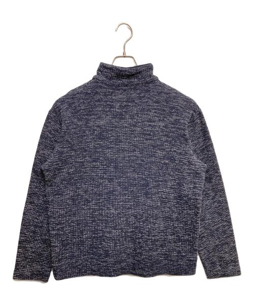 JOSEPH ABBOUD（ジョセフアブード）JOSEPH ABBOUD (ジョセフアブード) ネップツィードジャージー ハーフZIPカットソー ネイビー サイズ:LLの古着・服飾アイテム