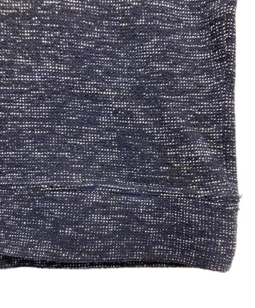 JOSEPH ABBOUD（ジョセフアブード）JOSEPH ABBOUD (ジョセフアブード) ネップツィードジャージー ハーフZIPカットソー ネイビー サイズ:LLの古着・服飾アイテム