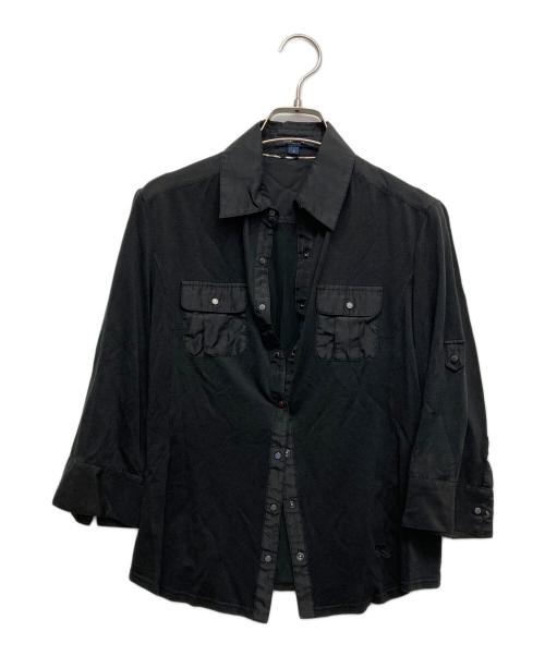 BURBERRY LONDON（バーバリーロンドン）BURBERRY LONDON (バーバリーロンドン) 長袖シャツ ブラック サイズ:2の古着・服飾アイテム