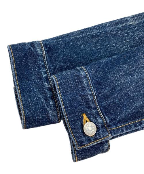 YOHJI YAMAMOTO（ヨウジヤマモト）YOHJI YAMAMOTO (ヨウジヤマモト) ウールニットドッキングデニムジャケット インディゴ サイズ:1の古着・服飾アイテム