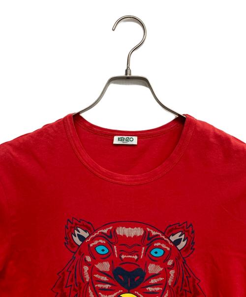 KENZO（ケンゾー）KENZO (ケンゾー) タイガープリントTシャツ レッド サイズ:Mの古着・服飾アイテム