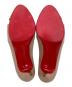 中古・古着 Christian Louboutin (クリスチャン・ルブタン) オープントゥエナメルヒールパンプス ベージュ サイズ:35 1/2：10000円