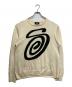 stussy（ステューシー）の古着「Curly S Sweater」｜ベージュ