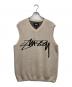 stussy（ステューシー）の古着「SWEATER VEST NATURAL」｜ベージュ