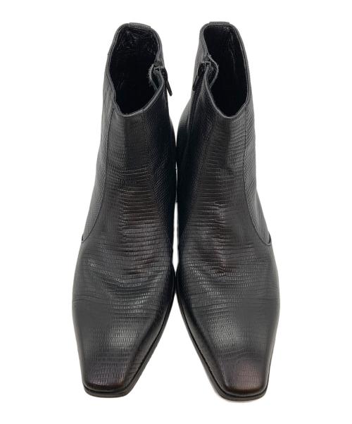 Whoop-de-doo（フープディドゥ）Whoop-de-doo (フープディドゥ) ヒールアップブーツ ブラック サイズ:44の古着・服飾アイテム