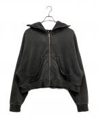 entire studiosエンタイアスタジオ）の古着「FULL ZIP / WASHED BK」｜ブラック
