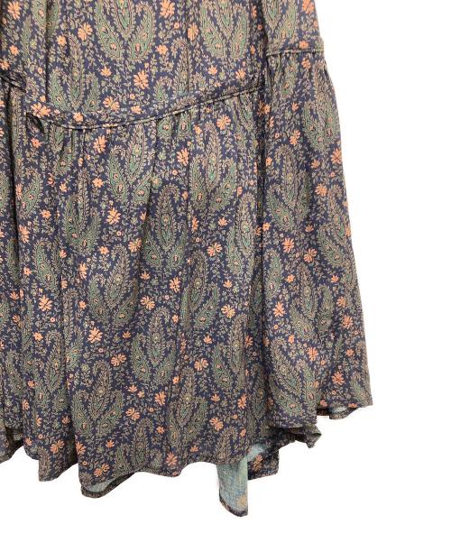BEARDSLEY（ビアズリー）BEARDSLEY (ビアズリー) ペイズリーギャザースカート グリーン サイズ:F 未使用品の古着・服飾アイテム