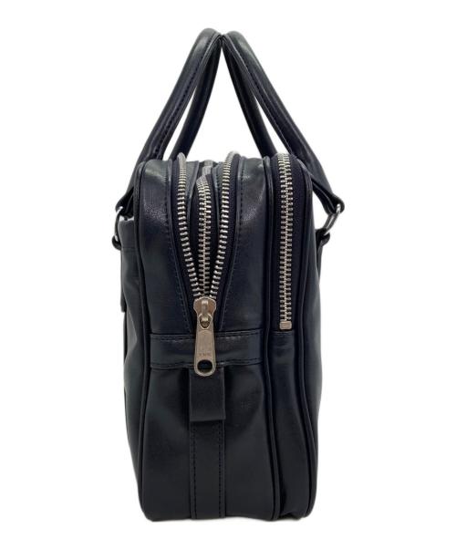 COMME des GARCONS（コムデギャルソン）COMME des GARCONS (コムデギャルソン) フェイクレザー ミニボストン ネイビーの古着・服飾アイテム